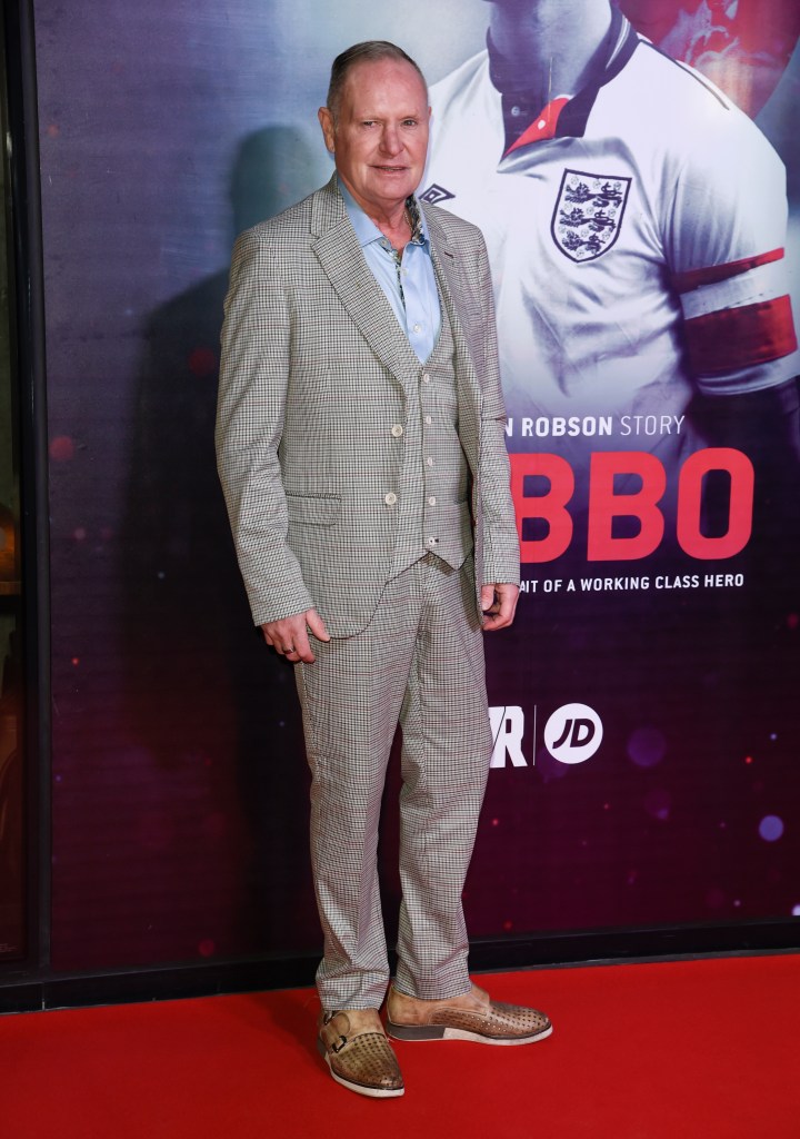 Paul Gascoigne on the red carpet