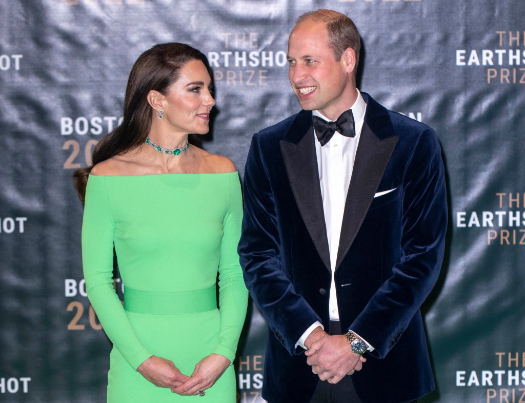 Kate Middleton and Prince William smiling at Earthshot Prize Awards