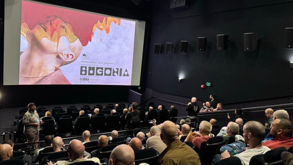 Bald Screening of Yorgos Lanthimos’ Bugonia Held in LA Bald Screening of Yorgos Lanthimos' Bugonia Held in LA