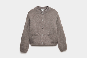 M&S Crew-Neck-Pocket-Detail-Cardigan