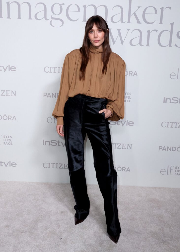 Elizabeth Olsen, Khaite, Khaite dress, InStyle Imagemaker Awards 2025, minimalist style, celebrity fashion, Elizabeth Olsen style