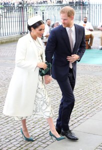 LONDON, ENGLAND - MARCH 11:   Meghan, Duchess of Sussex and Prince Harry, Duke of Sussex attend the Commonwealth Service on Commonwealth Day at Westminster Abbey on March 11, 2019 in London, England. The Commonwealth represents 53 countries and almost 2.4 billion people and 2019 marks the 70th anniversary of the modern Commonwealth, enabling cooperation towards social, political and economic development. (Photo by Chris Jackson/Getty Images)