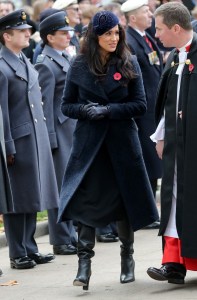 LONDON, ENGLAND - NOVEMBER 07:  Meghan, Duchess of Sussex attends the 91st Field of Remembrance at Westminster Abbey on November 07, 2019 in London, England. (Photo by Chris Jackson/Getty Images)