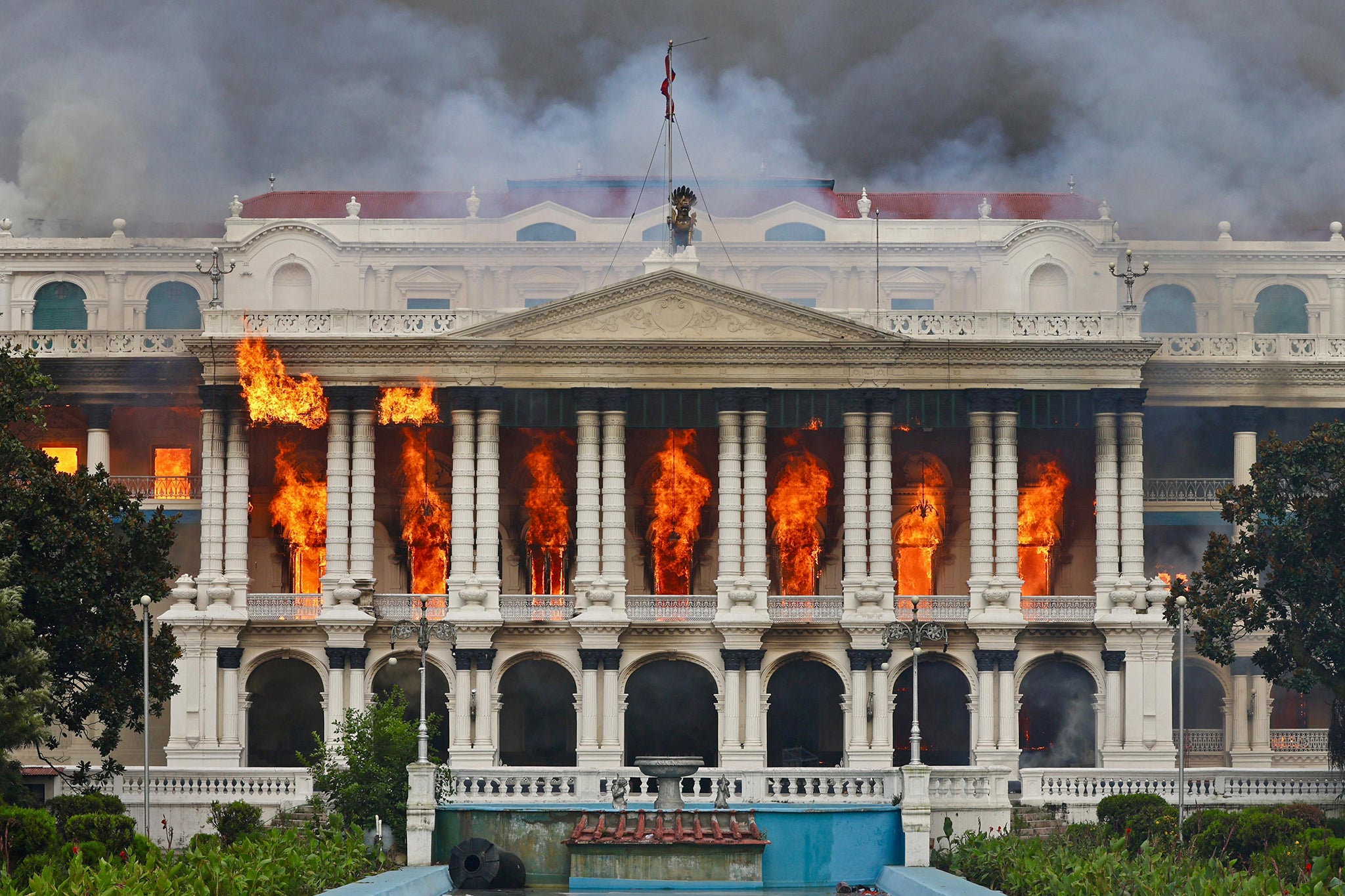 Gen Z protesters burned the Singha Durbar palace in Nepal last month