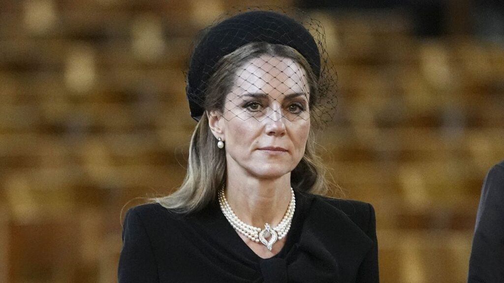 Kate Middleton Opts for Heirloom Pearls at the Duchess of Kent’s Funeral
