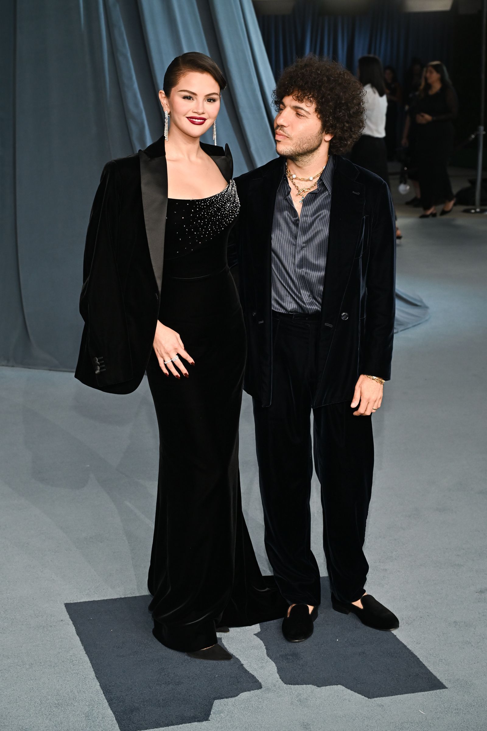 Selena Gomez and Benny Blanco Make Their Newlywed Red Carpet Debut at the 2025 Academy Gala