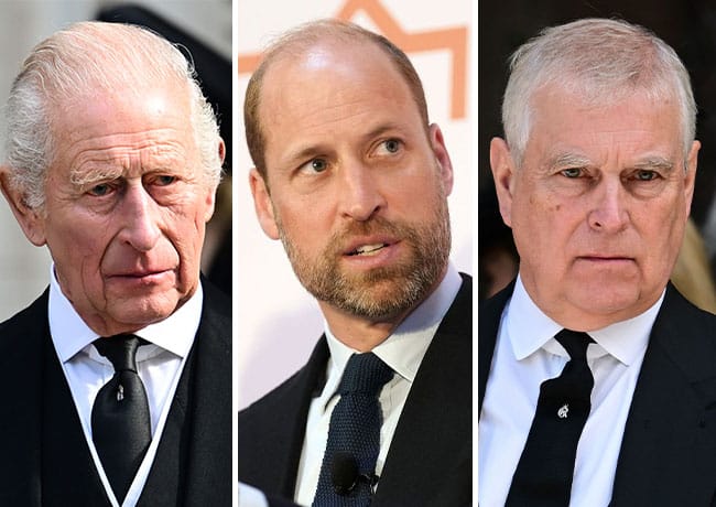 king charles prince william prince andrew