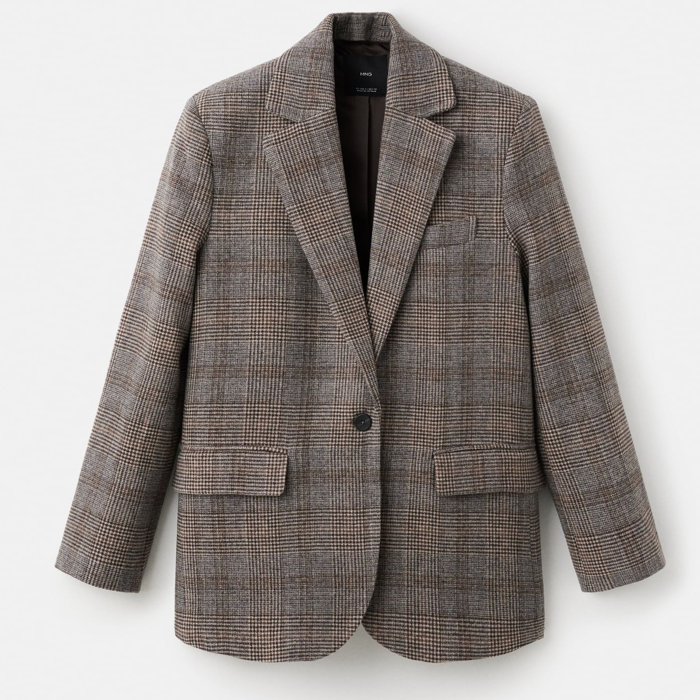 Wool Check Blazer - Women | Mango United Kingdom