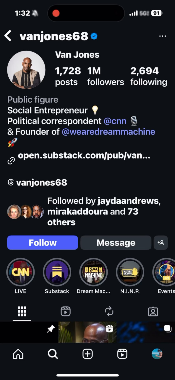 Van Jones,who recently dehumanized Palestinian babies being murdered by “Israel”in Gaza,follows an Instagram account called hot idf army girls