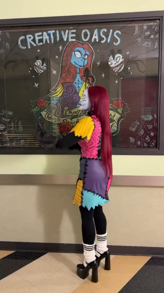 Janelle Monáe visited Children's Hospital Los Angeles dressed as Sally from ‘The Nightmare Before Christmas’