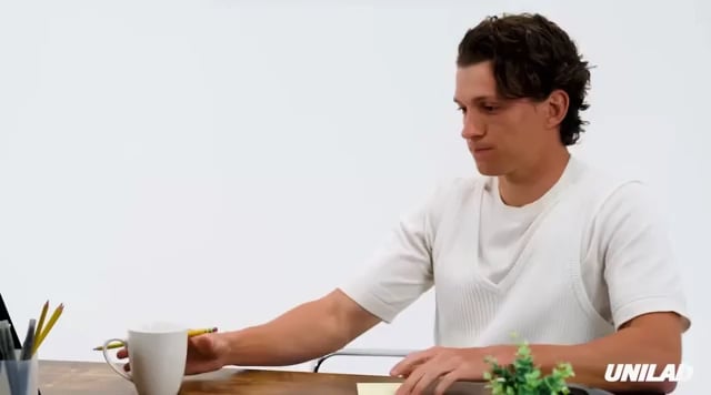 throwback to tom holland dying inside when his interviewer says french fries are an american food
