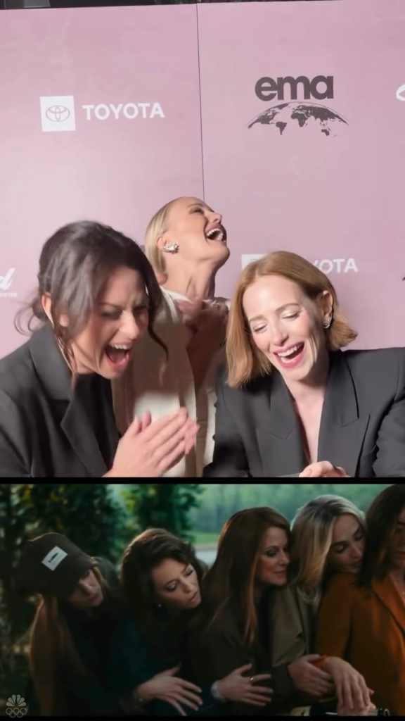 Malin Åkerman, Katie Lowes, and Jaime Ray Newman react to 'The Hunting Wives' SNL spoof