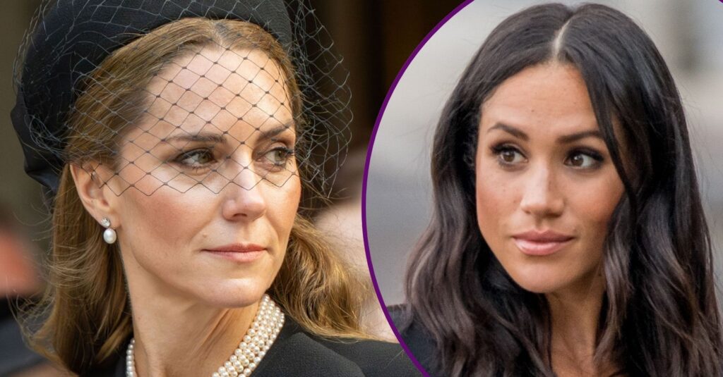 Moment Kate Middleton went into 'self-preservation mode' in appearance with Meghan Markle