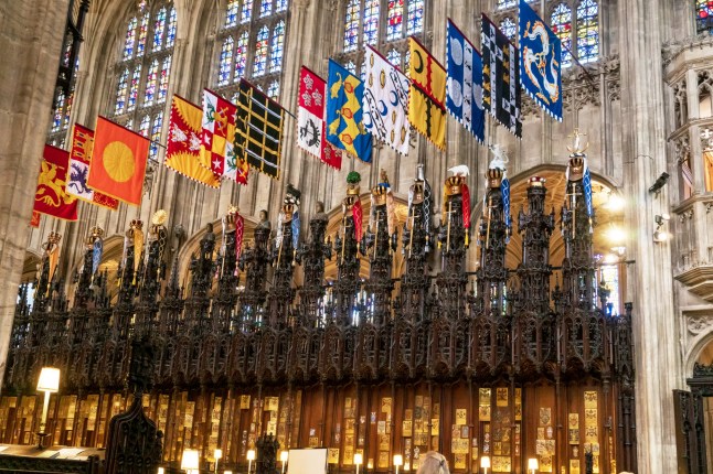 Windsor, UK - May 13, 2019: Interior of the medieval St. George's chapel the host of prince William and Meghan Markle wedding ceremony in windsor, England UK .; Shutterstock ID 1408956059; purchase_order: -; job: -; client: -; other:
