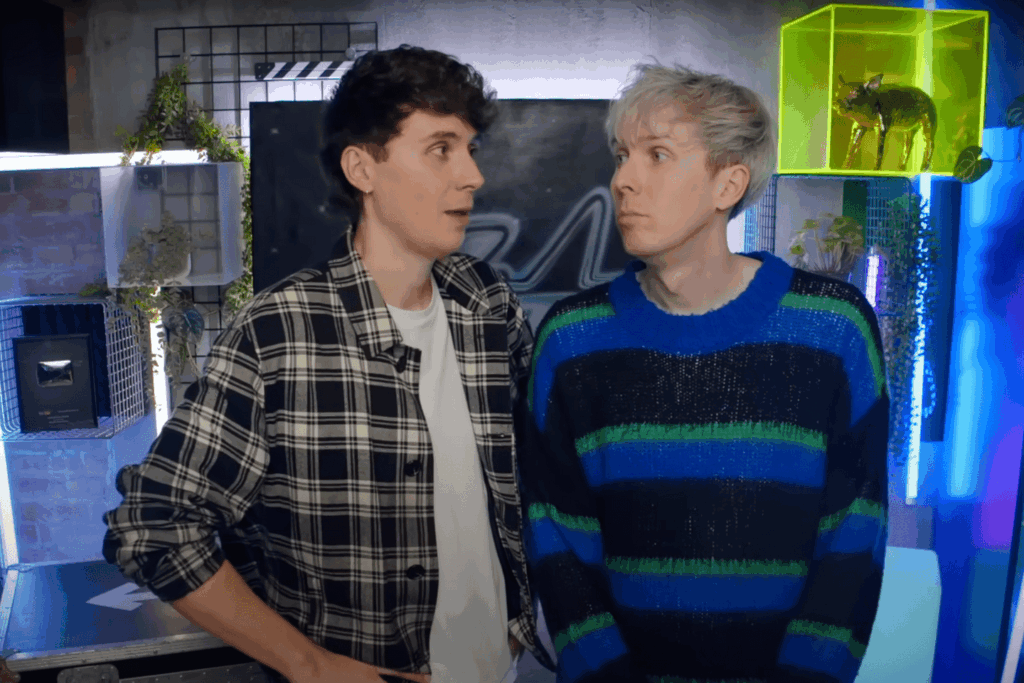 Dan And Phil Give Parasociality A Gentle Forehead Kiss – Junkee logo chocolate