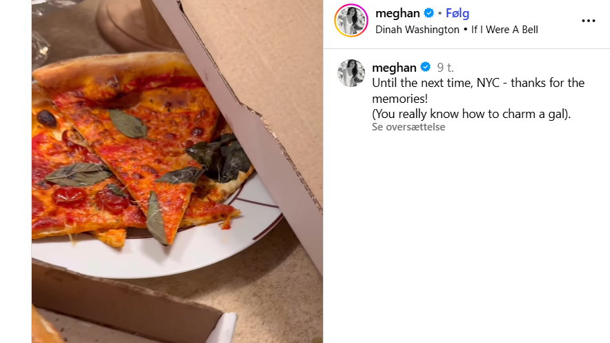Meghan markle pizza