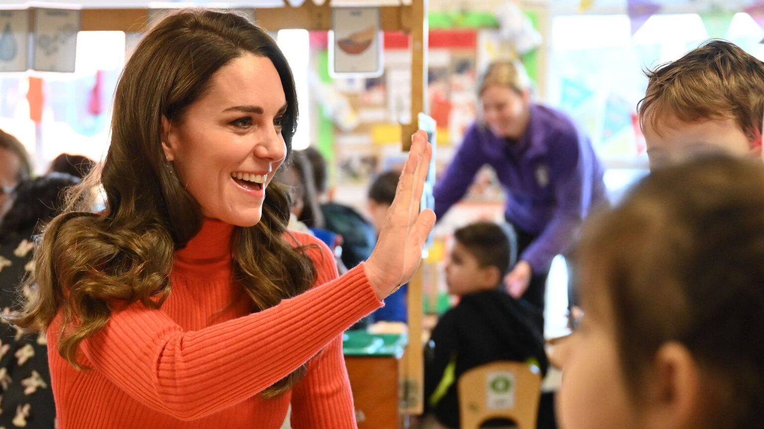 Kate Middleton's cinnamon spice knitted co-ord