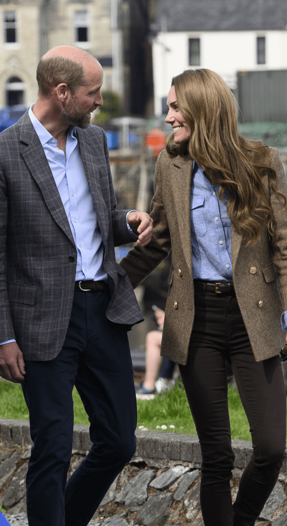 William and Kate laughing together