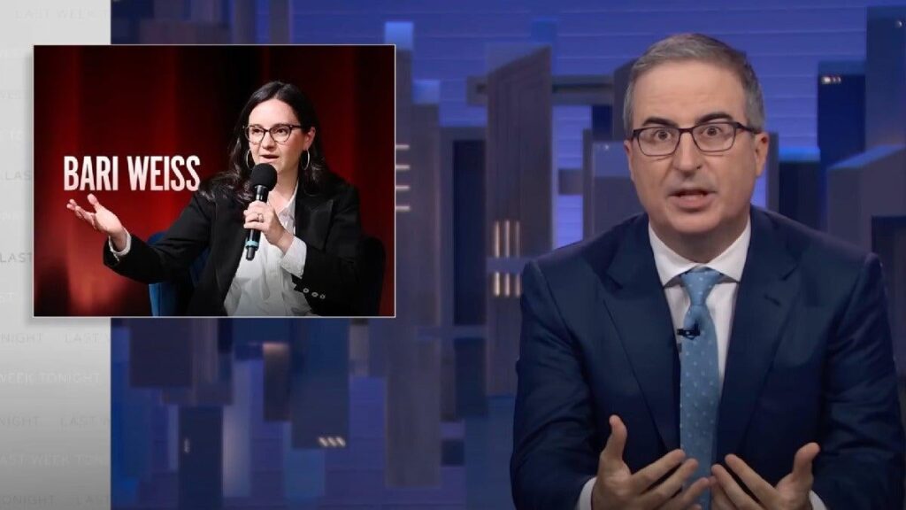 John Oliver Shreds Bari Weiss' Track Record in Light of CBS News Appointment: 'At Best Irresponsible and, at Worst, Deeply Misleading'