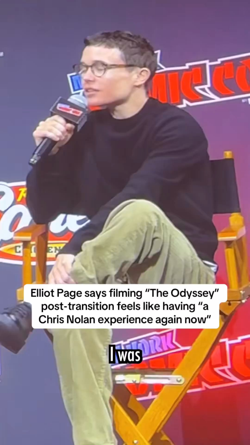 Elliot Page on working with Christopher Nolan post-transition: “As you can imagine, being more comfortable in yourself makes these sorts of projects more enjoyable. To get to have a Chris Nolan experience again now meant so much to me selfishly.”