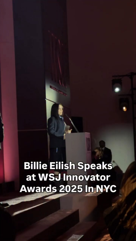 Billie Eilish: “If you have money, it would be great to use it for good things & maybe give it to some people that need it. Love you all but there’s a few people in here that have a lot more money than me. And if you’re a billionaire, why are you a billionaire? No hate but give your money away.”