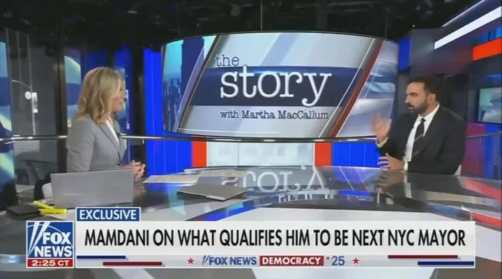 Zohran Mamdani sends a message directly to Trump on Fox News