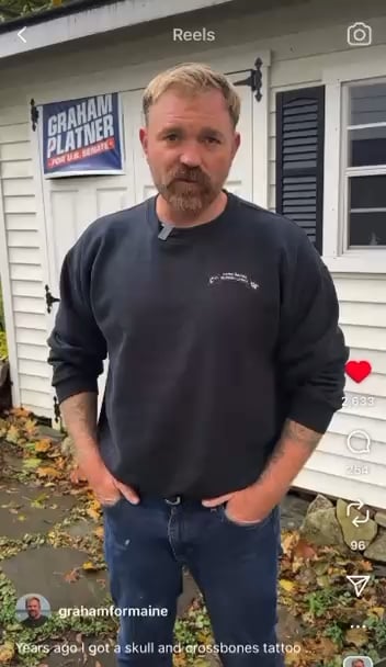 Graham Platner Nazi Tattoo Apology Video: “I have lived a life dedicated to antifascism, anti-racism and anti-Nazism. I think racism and antisemitism are a long scourge on our society and a long scourge on our politics.”