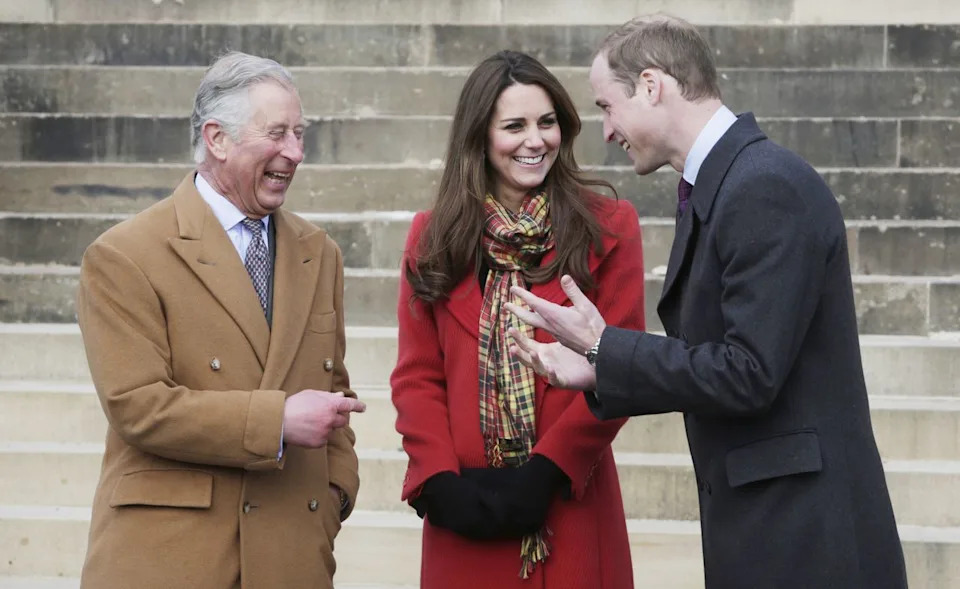 Getty Images Prince Charles, Kate Middleton, and Prince William in 2013