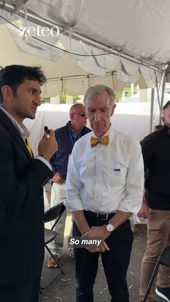 Bill Nye speaks on Gaza while at the No Kings Day protest in D.C.: “There's something wrong when you have one country ruining, leveling another country. No matter what started it.”