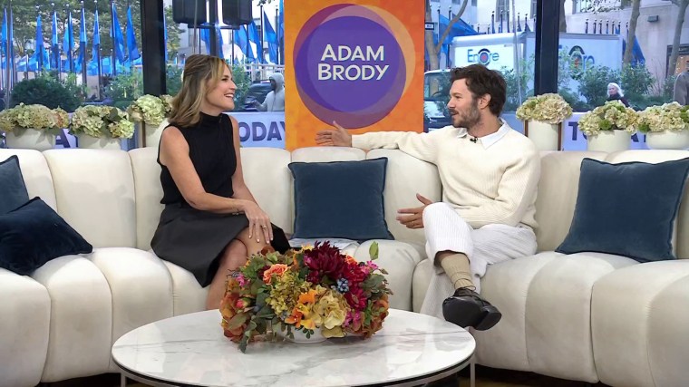 Savannah Guthrie and Adam Brody on TODAY. 