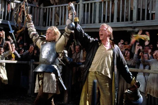 Columbia Pictures/ Everett Heath Ledger and Paul Bettany in the 2001 film 'A Knight's Tale'