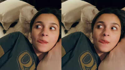 When pregnant Alia Bhatt spent Diwali in bed with pet cat Edward, just days before daughter Raha’s birth