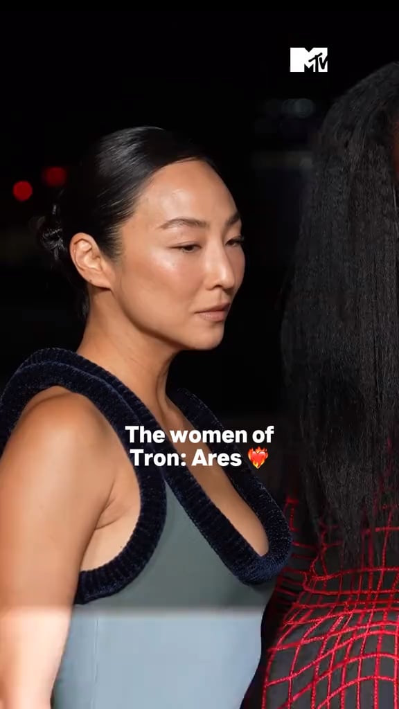 Greta Lee, Jodie Turner-Smith, and Gillian Anderson at the ‘Tron: Ares’ London event