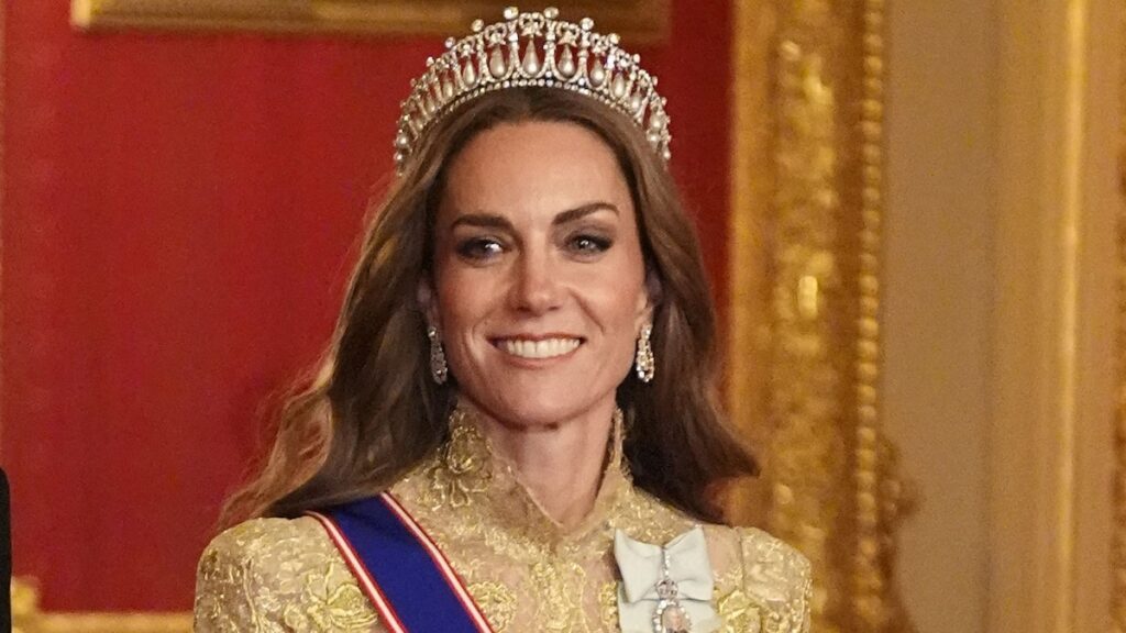 The Princess of Wales embraces the royal favorite color of the season with a subtle Meghan Markle connection