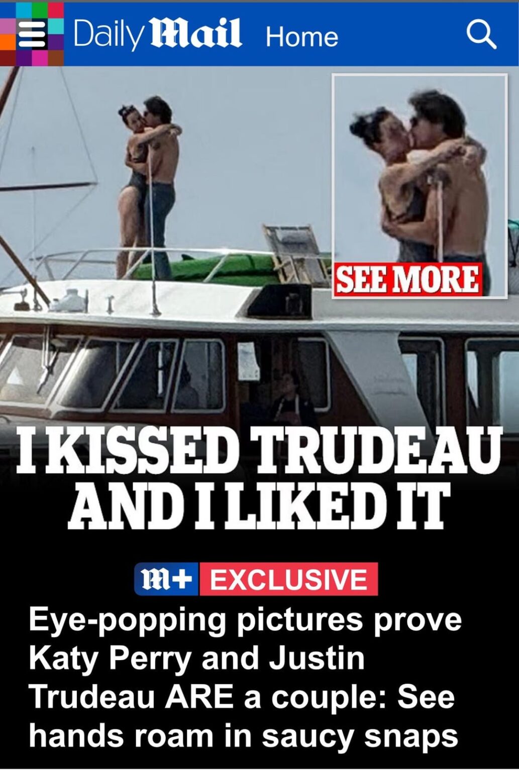 “Katy Perry and Justin Trudeau” is actually a real thing?