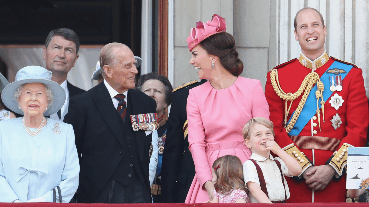 This Royal Had a Secret “Converted” Vehicle He Used So “Nobody Would Recognize Him” Queen Elizabeth, Prince Philip, Kate Middleton, Princess Charlotte, Prince George and Prince William on the balcony at Buckingham Palace