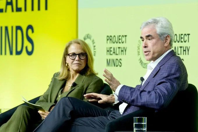 <span class="wp-element-caption__text">NEW YORK, NEW YORK – OCTOBER 10: (L-R) Katie Couric and Jonathan Haidt during “How The Great Rewiring Of Childhood Caused An International Mental Health Crisis, And How We Can Reverse It” at the Project Healthy Minds World Mental Health Day Festival at Spring Studios on October 10, 2025 in New York City.</span><span class="wp-block-image__credits"><strong>Image Credits:</strong>Ilya S. Savenok/Getty Images for Project Healthy Minds / Getty Images</span>