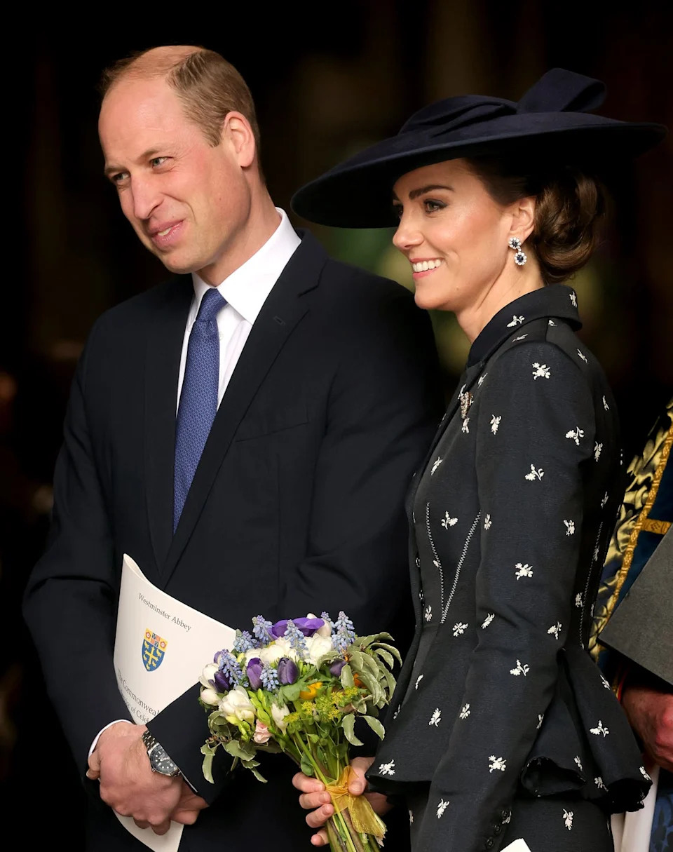 catherine, princess of wales and prince william, prince of wales attend the 2023 commonwealth day service at westminster abbey