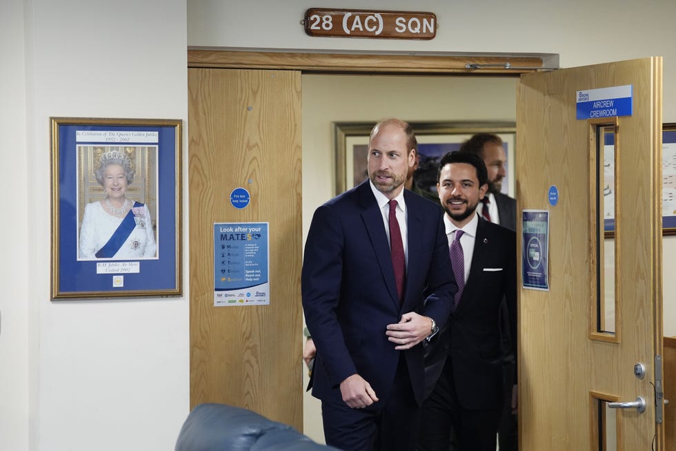Prince of Wales And The Crown Prince of Jordan Visit RAF Benson