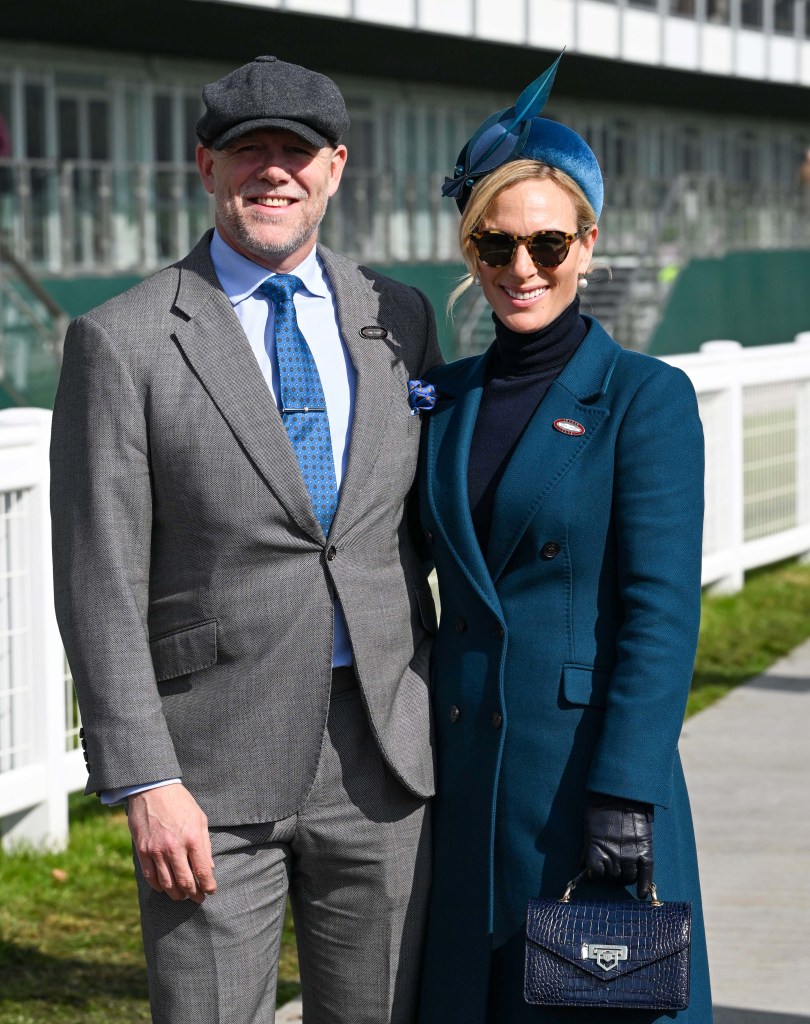 Mike and Zara Tindall at Cheltenham Races