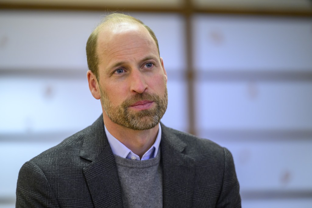 Prince William sitting down