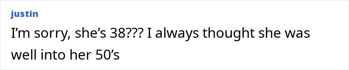 Comment expressing surprise about Cynthia Erivo’s age amid reactions to her controversial Harper’s Bazaar shoot.