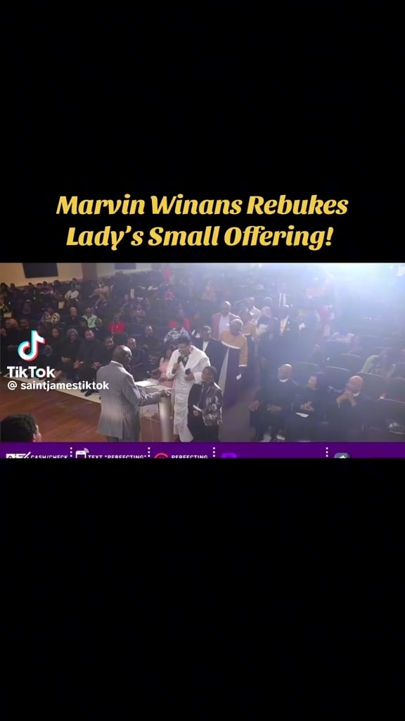 Gospel singer and pastor, Marvin Winans, scolds a woman for donating $1,200 instead of $2,000. The money is supposed to be used in the bulding of a new church that has been under construction since 2002.