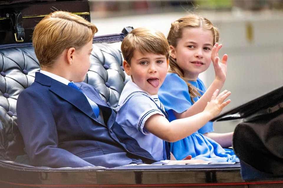 Prince George, Princess Charlotte and Prince Louis.
