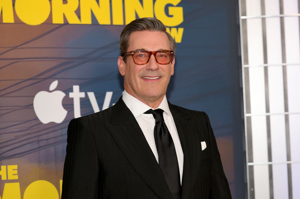NEW YORK, NEW YORK - SEPTEMBER 09: Jon Hamm attends "The Morning Show" Season 4 New York Premiere at Museum of Modern Art on September 09, 2025 in New York City. (Photo by Dia Dipasupil/WireImage)