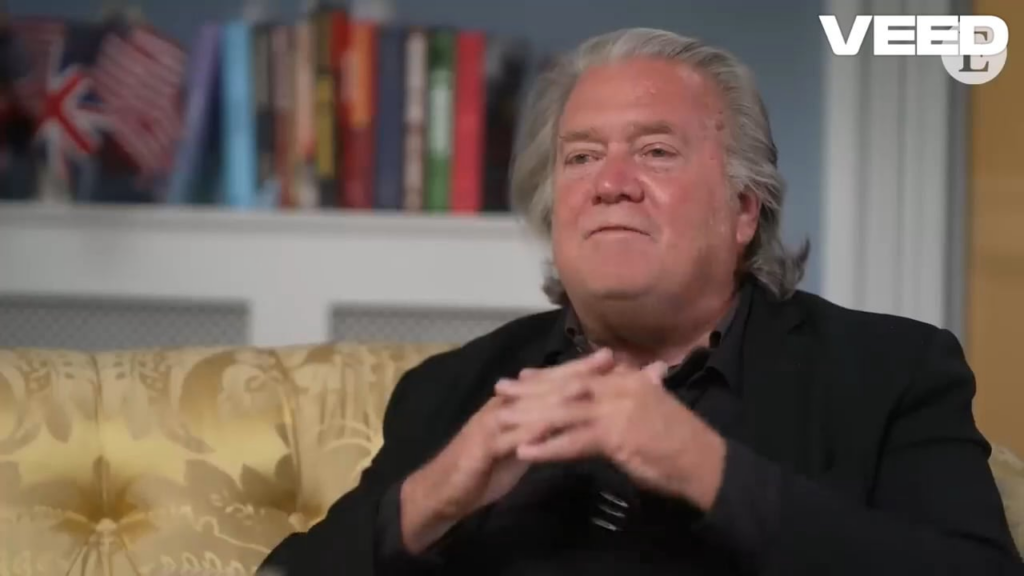 Steve Bannon talks about purging the institutions and says that Trump will be president in 2028.