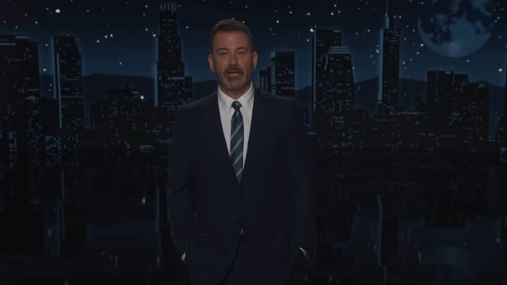 Jimmy Kimmel mocks a geriatric Donald Trump as he wanders around aimlessly with the Prime Minister of Japan!
