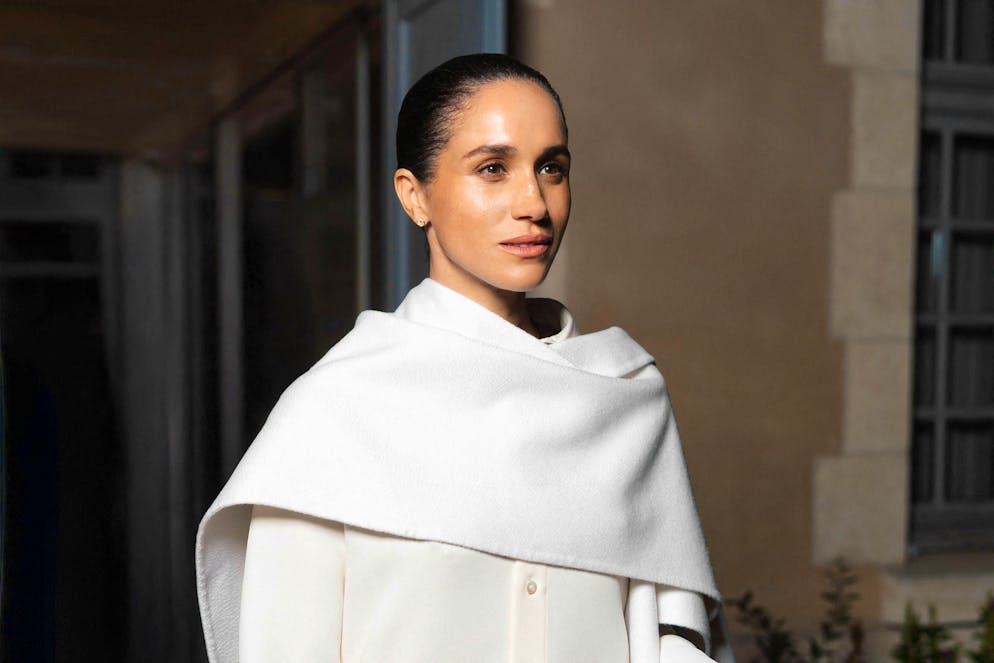 Duchess Meghan appeared at the Balenciaga show during Paris Fashion Week on October 4, 2025.