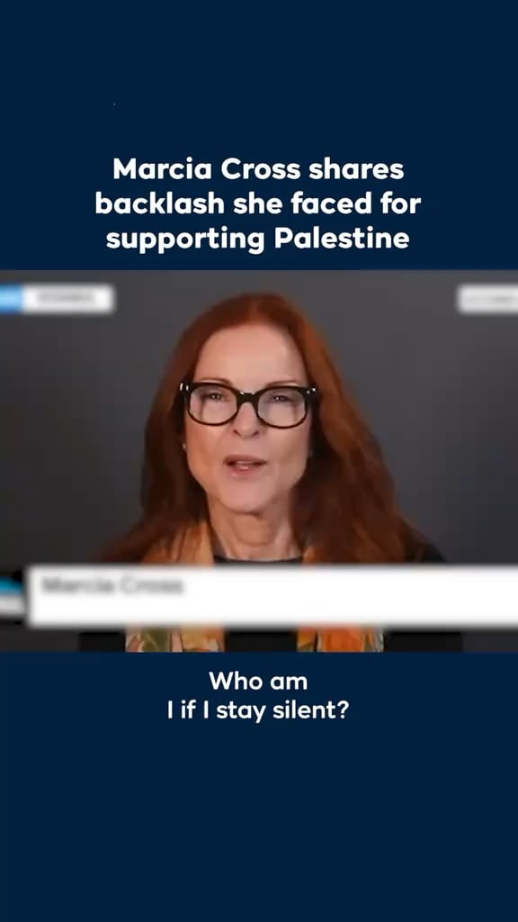 Actress Marcia Cross speaks about the backlash she faced for Gaza