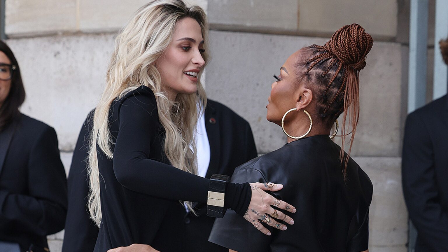 Paris and Janet Jackson Reunite at Paris Fashion Week Event Paris and Janet Jackson Reunite at Paris Fashion Week Event